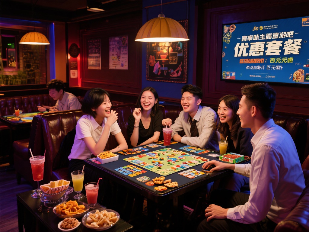 豪华主题桌游吧优惠套餐:&nbsp;你和朋友可以选择丰富的桌