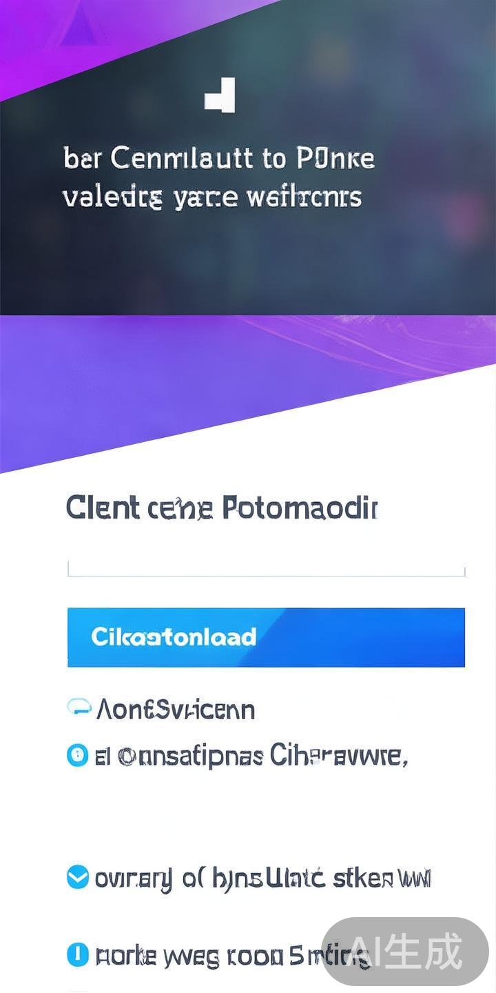 进入客户端下载页面
在首页导航栏中找到“客户端下